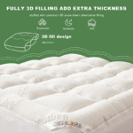 Bedlore® 3D Fill Luxurious Bamboo Mattress Topper, Soft and Cozy - Image 14