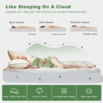 Bedlore® 3D Fill Luxurious Bamboo Mattress Topper, Soft and Cozy - Image 11