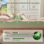 Bedlore® 3D Fill Luxurious Bamboo Mattress Topper, Soft and Cozy - Image 21